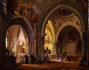 Giovanni Migliara Interno del monastero di Altacomba Spain oil painting artist